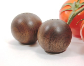 Wood Salt and Pepper Shakers