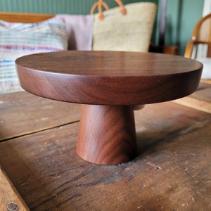 Wood Cake Pedestal Small