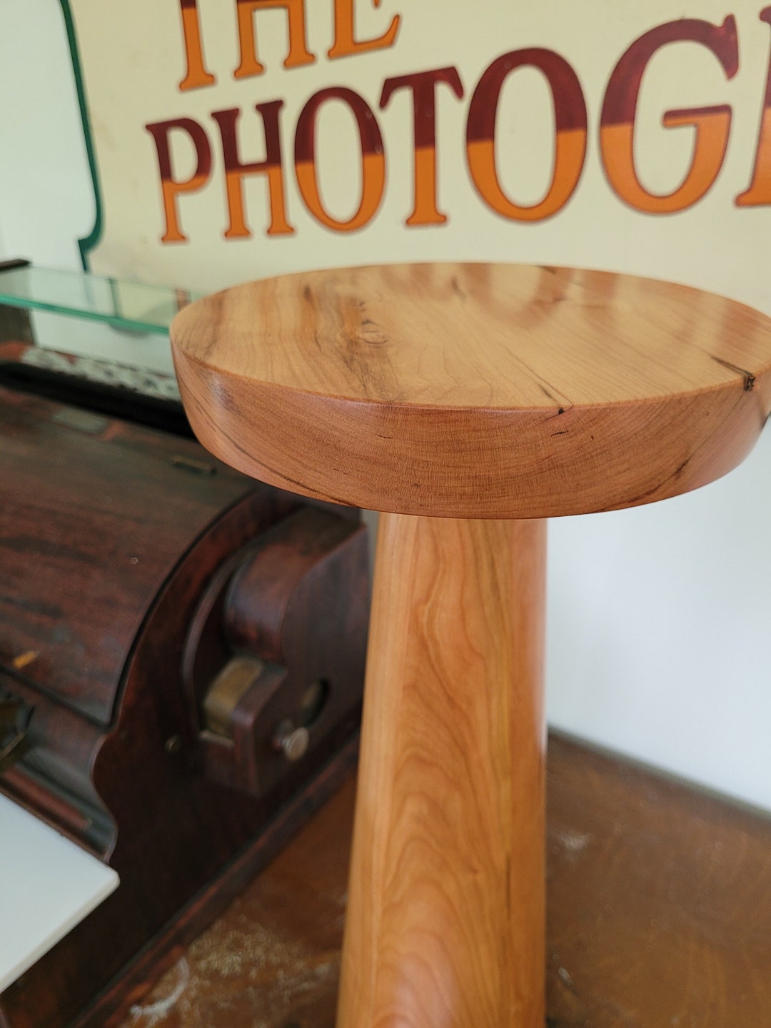 Wood Drink Table Cherry - Etsy