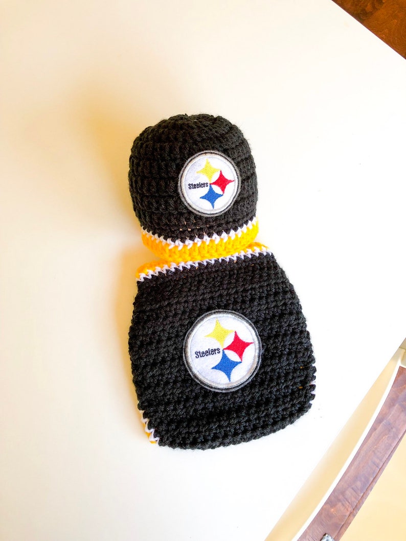 crochet steelers hat