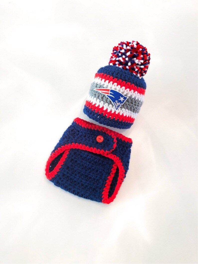 Patriots New England Hat Baby Boy Hat Football Newborn Etsy