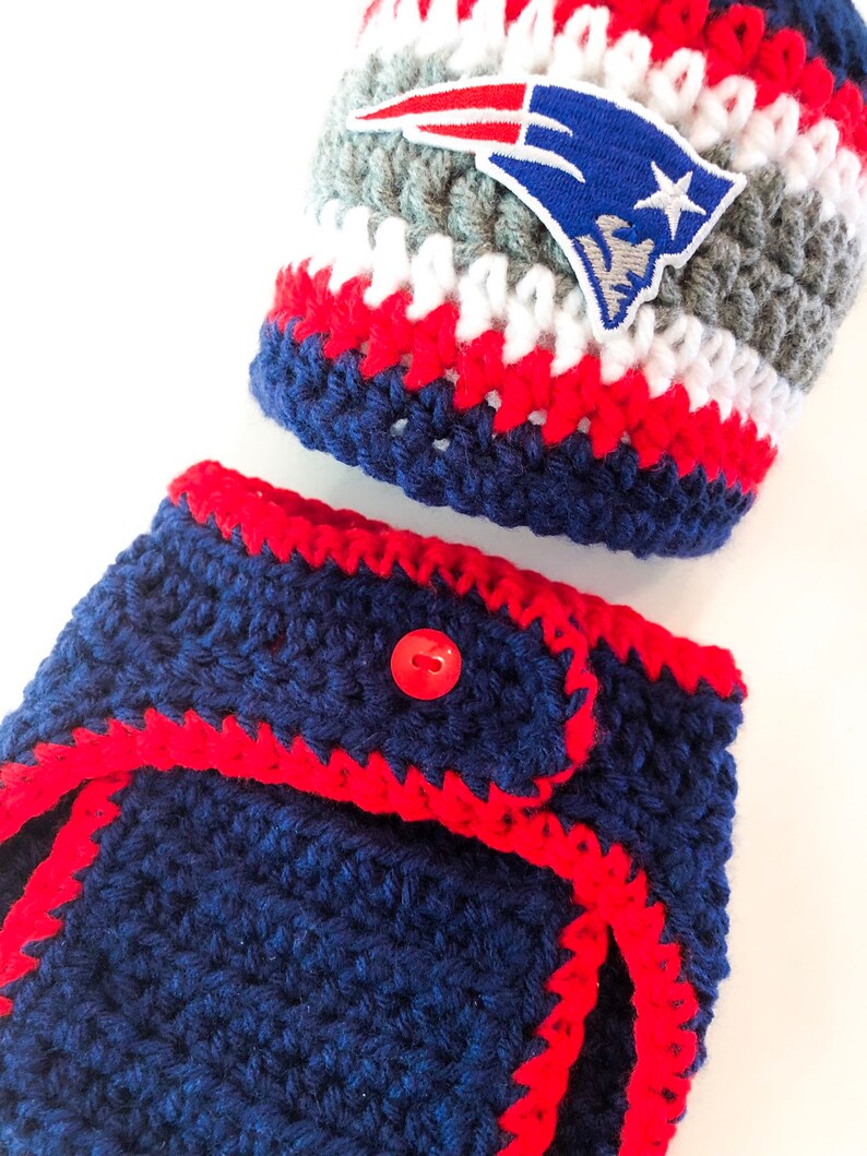 Patriots New England Hat Baby Boy Hat Football Newborn Etsy