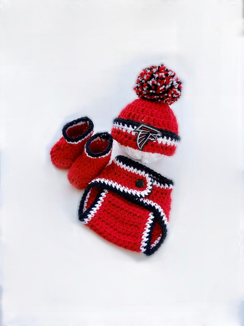 Falcons Atlanta Hat Baby Boy Hat Set Newborn Hospital Beanie Etsy