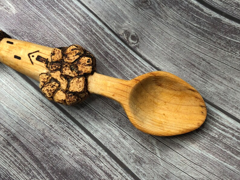 Hand Carved Wooden Spoon Hand Carved Spoon Serving Spoon Etsy