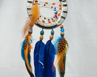Horseshoe Dreamcatcher: Upcycled Horse Lover Gift, Eclectic Decor