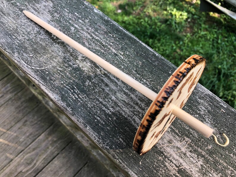 Drop Spindle, Wooden Drop Spindle, Top Whorl Drop Spindle, Fiber Art