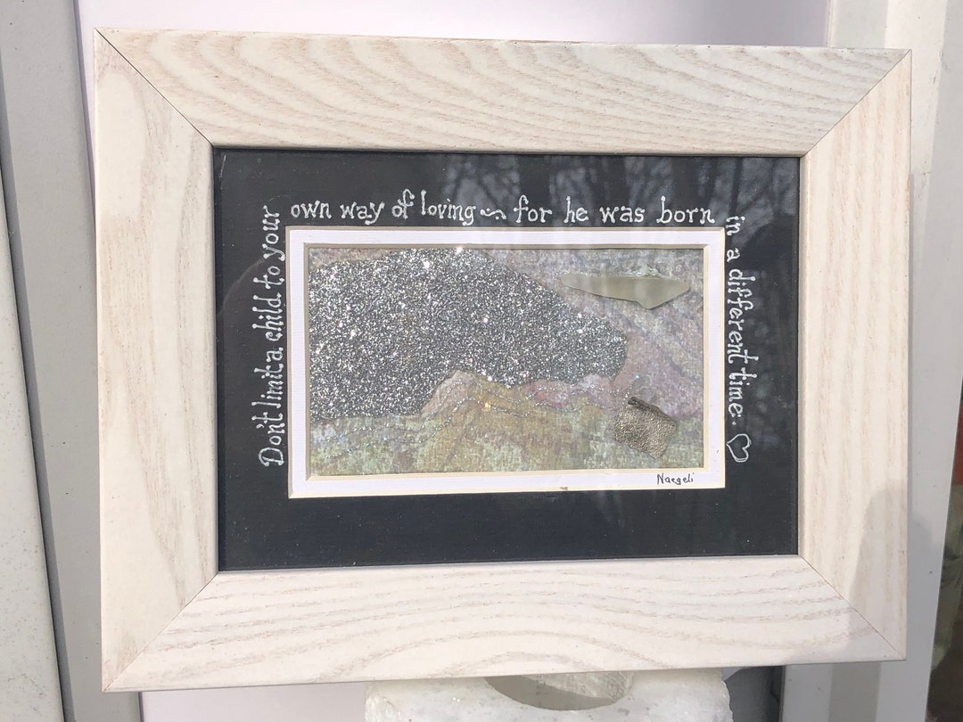 Original Collage Art, Inspirational, Framed Art, Inspirational Collage