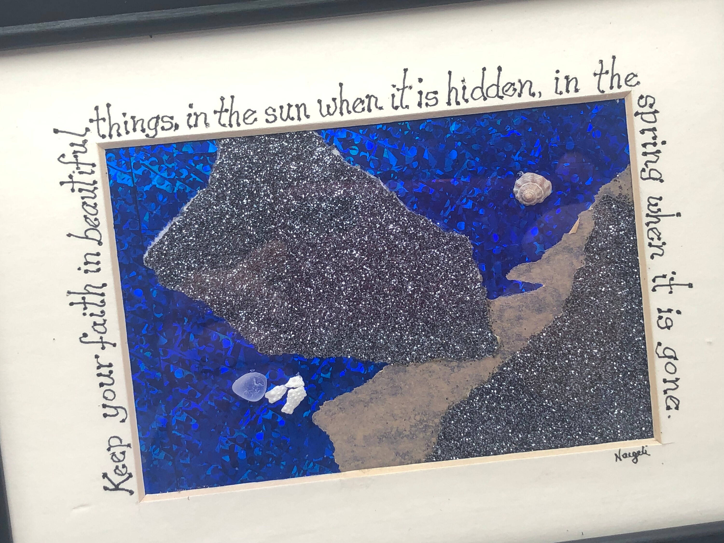 Original Collage Art Inspirational Framed Art Inspirational Etsy