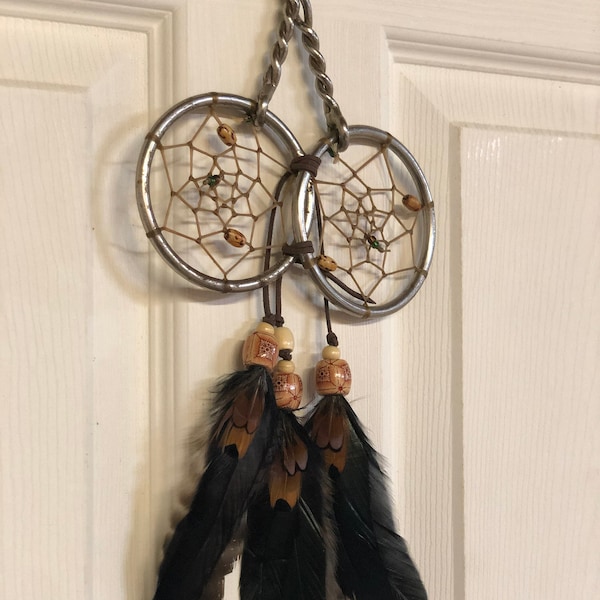 Dreamcatcher, Horse Tack, Horse Bit, Horse Gift, Horse Lover, Repurposed, Upcycled, Boho, Horse Equipment, Horse, Primitive Decor