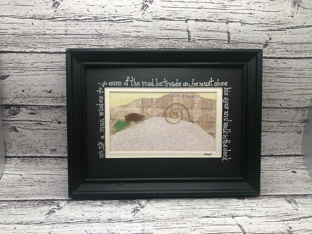 Original Collage Art, Inspirational, Framed Art, Inspirational Collage