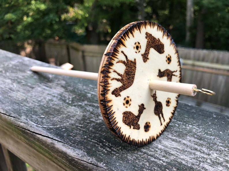 Drop Spindle, Wooden Drop Spindle, Top Whorl Drop Spindle, Fiber Art