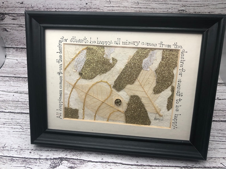 Original Collage Art, Inspirational, Framed Art, Inspirational Collage, Original Artwork