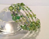 Beaded Bracelet, Memory Wire Bracelet, Green Bracelet, Handmade Bracelet, Beaded Bracelet, Tween Jewelry, Summer Jewelry, Simple Jewelry