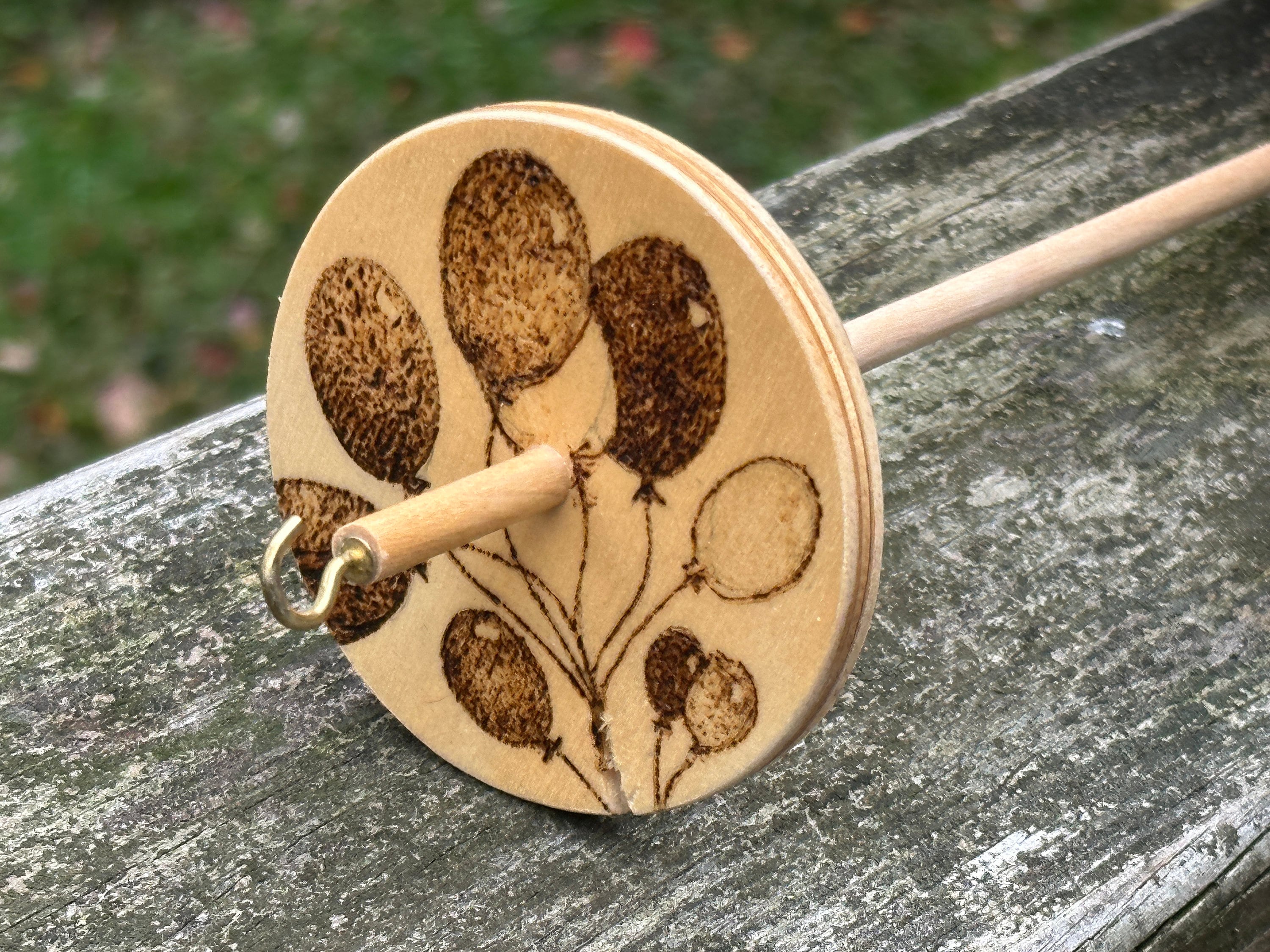 Handmade Supplies :: Sewing & Fiber :: Fiber Art Tools :: Drop Spindle,  Wooden Drop Spindle, Top Whorl Drop Spindle, Fiber art tool, Yarn Spinning,  .75 oz., Roving, Handcrafted, One of a Kind