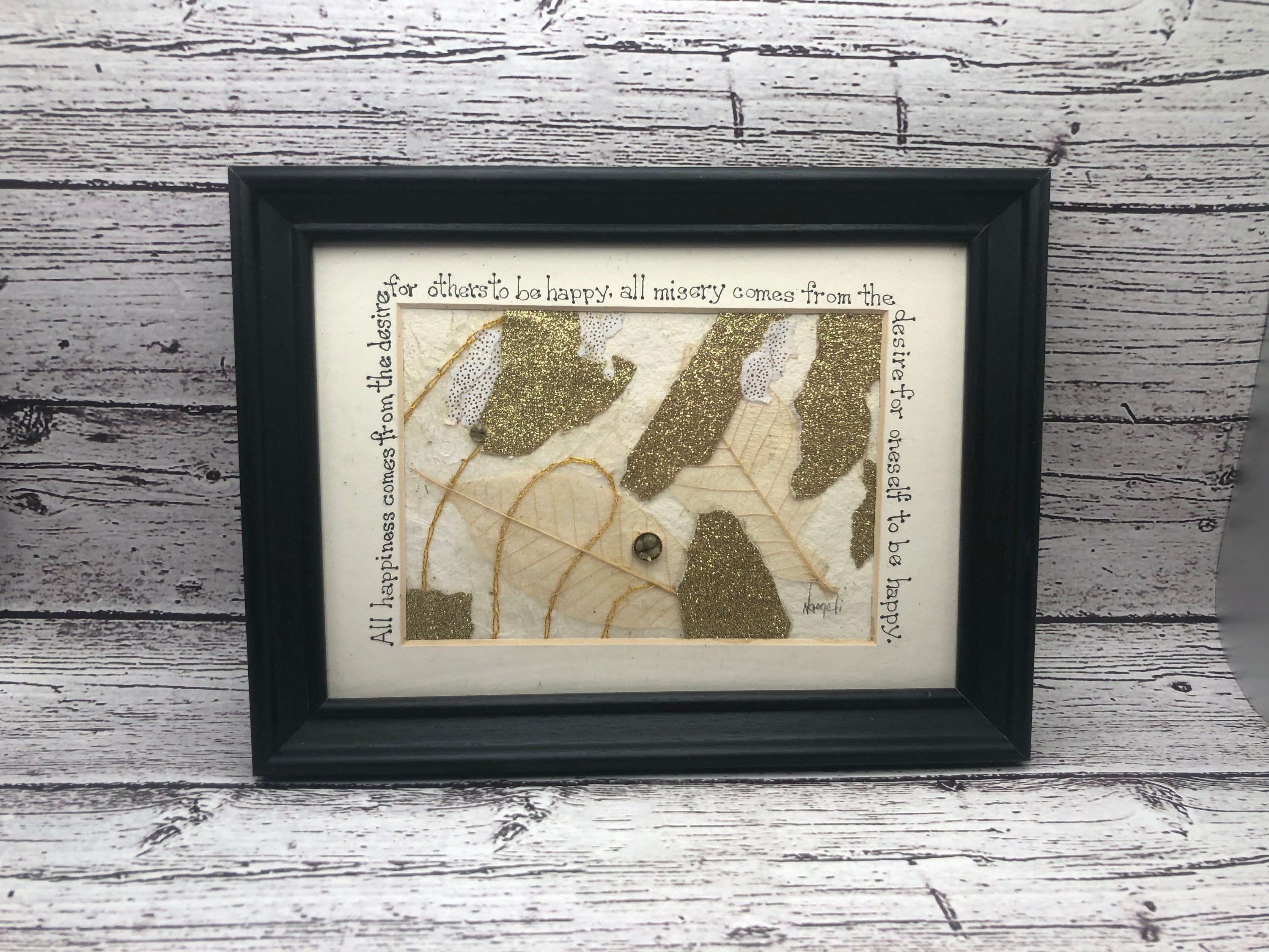 Original Collage Art, Inspirational, Framed Art, Inspirational Collage