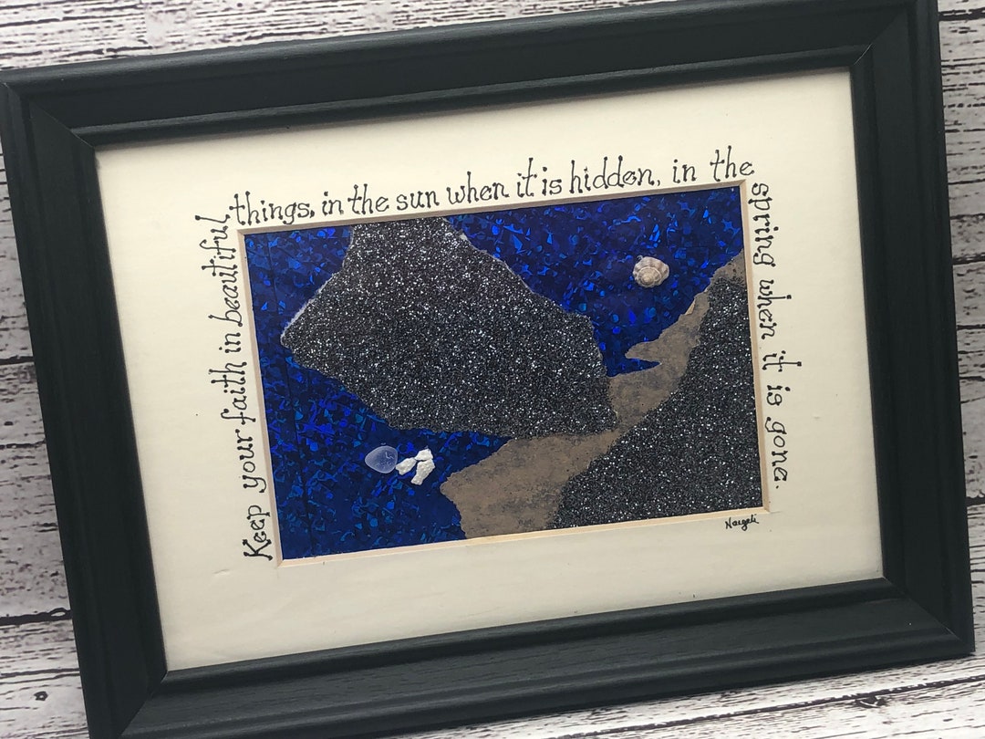 Original Collage Art, Inspirational, Framed Art, Inspirational Collage, Original Artwork