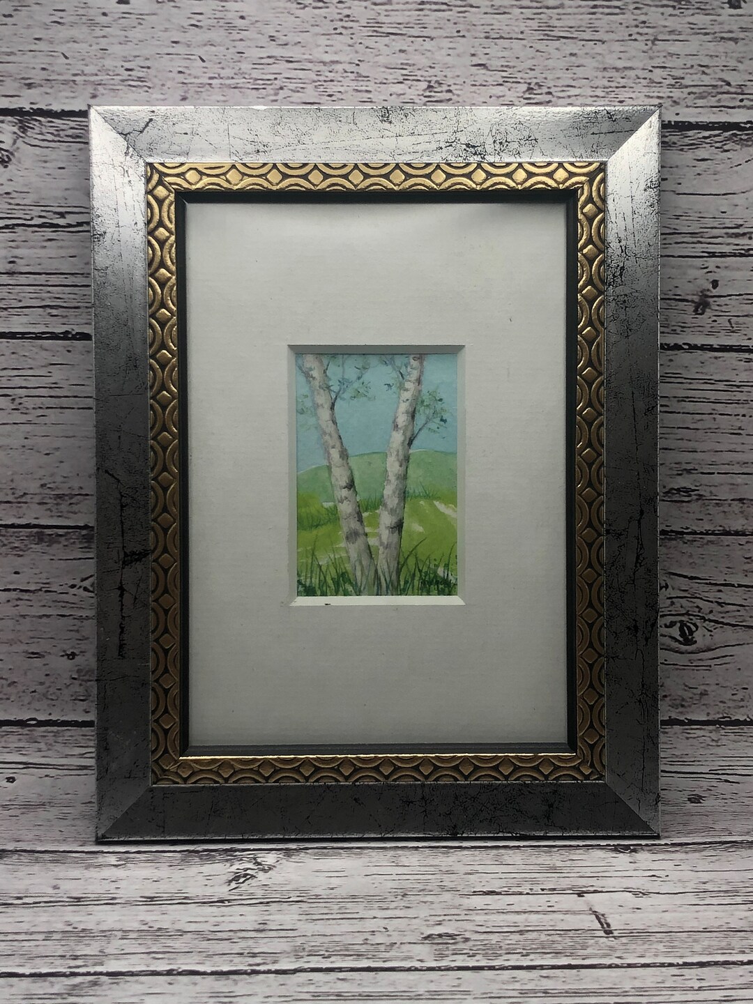 Original Art Watercolor Matted and Framed Art Office Art Etsy