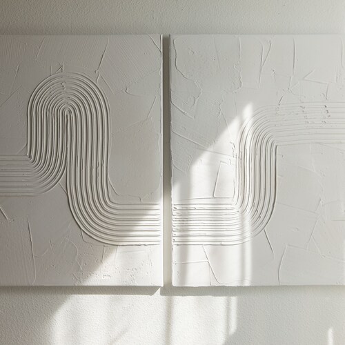 Textured Minimalist Canvas Art Custom Art Home Decor Etsy