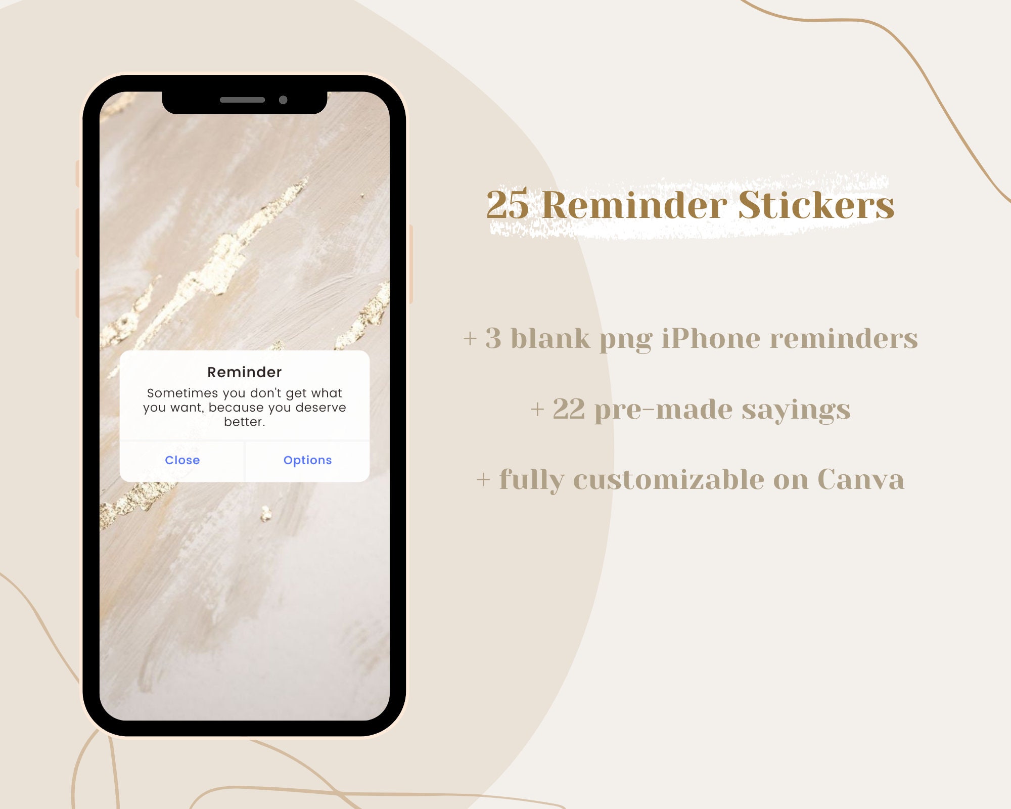 25 Iphone Reminder Png Stickers Inspiring Quotes Instagram Etsy