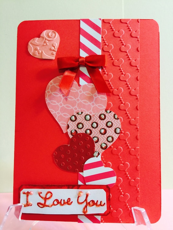 handmade greeting card for valentine day