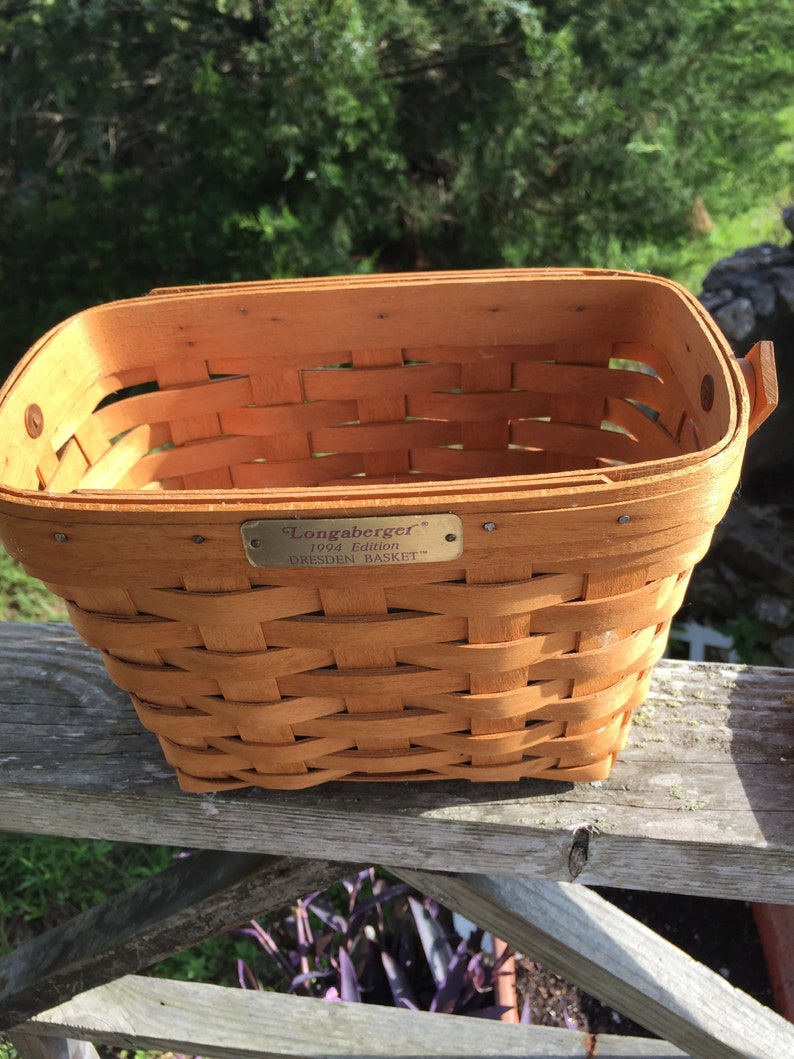 Longaberger Basket Dresden Edition Ohio Vintage Weaved Etsy