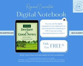 GRATIS* Cuaderno Digital de la Convención Regional 2024 / TJ / Declarar las Buenas Nuevas / Verde