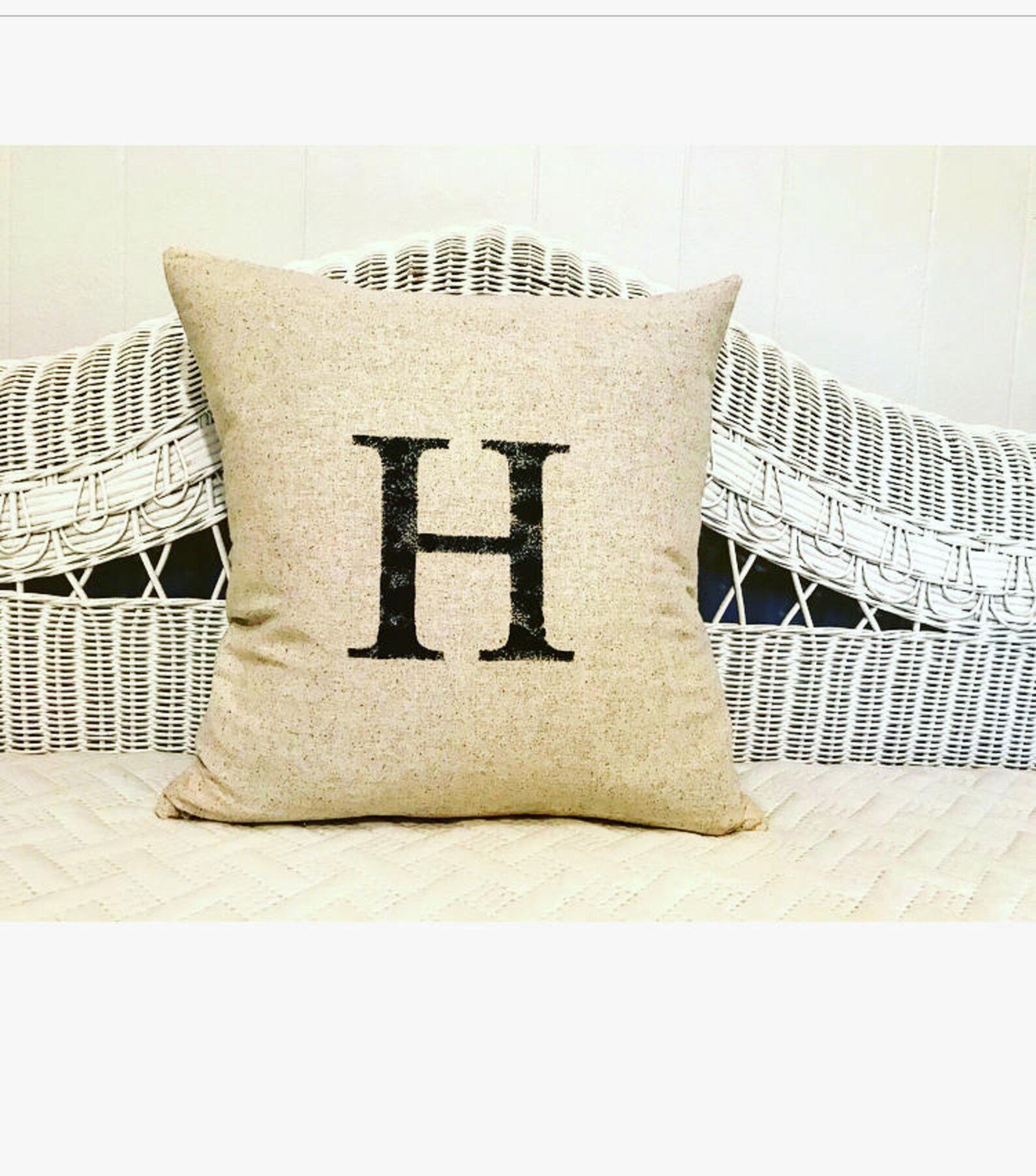 Personalized Alphabet Pillow Cover Letter Pillow Cover Etsy