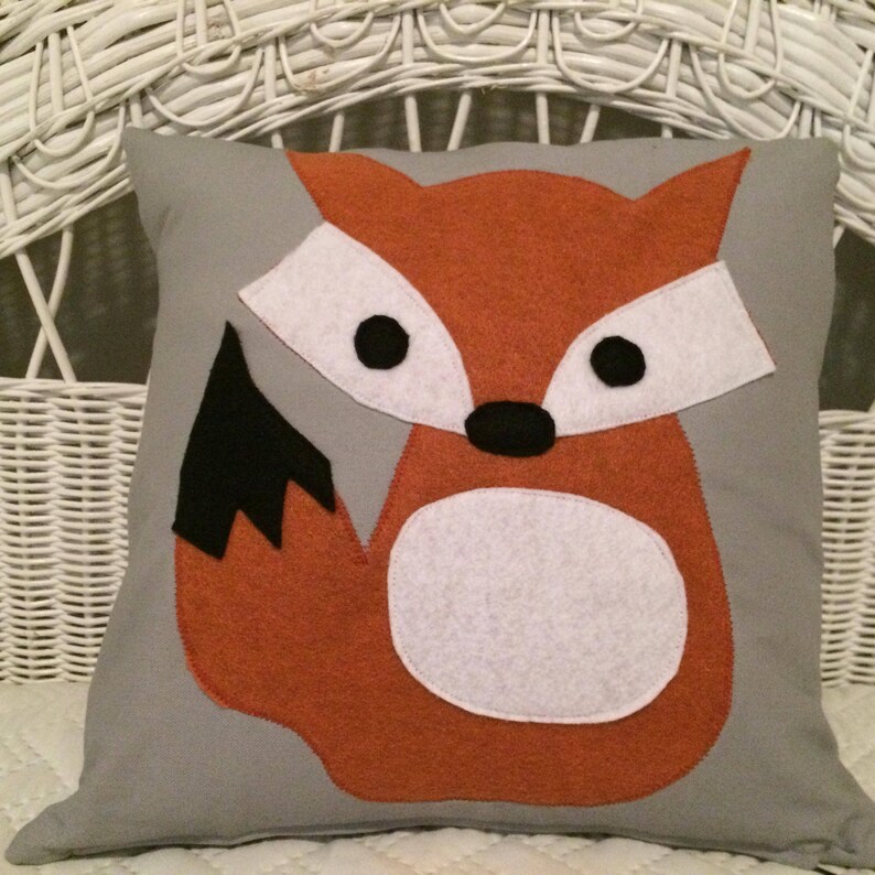 Fox Pillow Cover Nursery Pillow Cover Little Fox Pillow Etsy