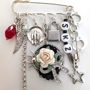 Stray Kids brooch, SKZ merch, Kpop jewelry, Stray Kids inspired, Safety pin, Stay pin, SKZ inspired