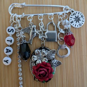 Stray Kids brooch, Kpop jewelry, Stray Kids inspired, Safety pin, Stay pin, SKZ inspired