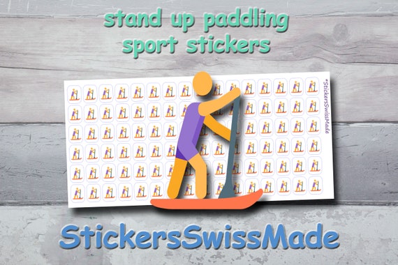PLANNER STICKER Stand up Paddling SUP Sport Small | Etsy