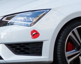 Car sticker Lips, Vinyl car sticker, Car window sticker, Car decoration, Car accessories