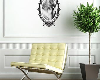 Wall decal Baroque Frame, Picture frame wall sticker, Baroque wall sticker, Vinyl wall sticker, Wall stencil, Wall decoration