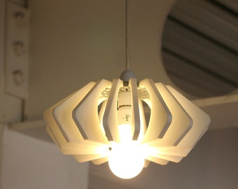 3D-geprint licht, 3D-geprinte lampenkap, 3D-geprinte lichthanger, wave lampenkap, minimalistisch licht, futuristisch licht, accentlicht