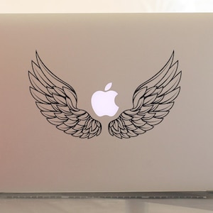MacBook Sticker Engel Flügel, Laptop Sticker, Vinyl Sticker, MacBook Pro Sticker, MacBook Dekoration, MacBook Zubehör