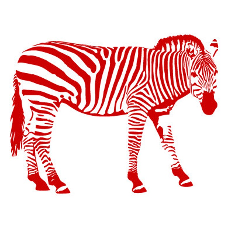 Wall Decal Zebra Zebra Wall Sticker Animal Wall Sticker Etsy UK