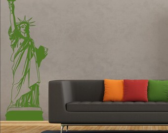 Wall decal Statue of Liberty, New York wall sticker, USA wall sticker, Vinyl wall sticker, Wall stencil, Wall decor