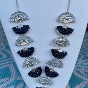 Half-moon Nespresso Coffee Capsule Recycled Statement Necklace