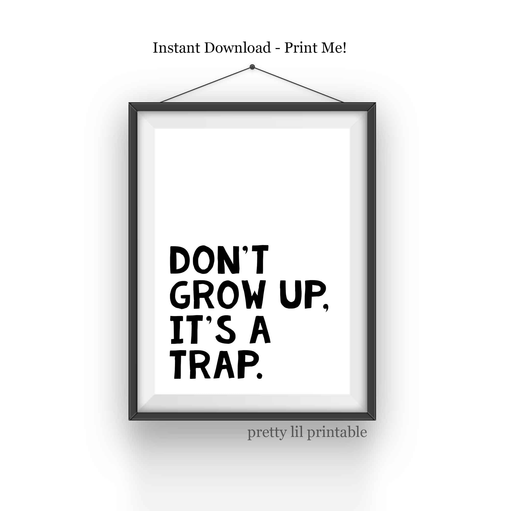 取寄 | Don’t Grow Up...It’s a Trap | Denis DiBlasio ( ビッグバンド | 譜 ) Don\u0027t Grow Up, It\u0027s a Trap T-shirt - Happy Llama