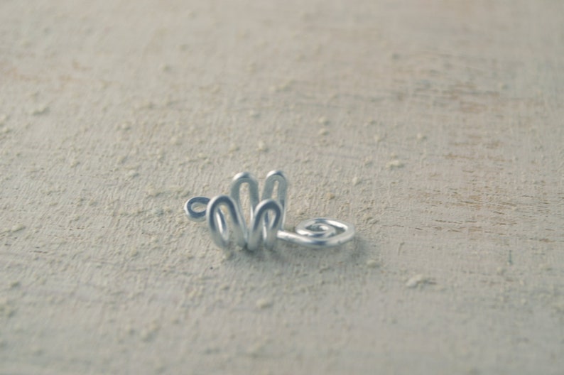 READY to SHIP Ear Cuff Wrapped No Piercing Earring Elf Jewelry Wrap hammered Hand Forged Fantasy Earcuff Boho Silver BFF Metal loop spirals