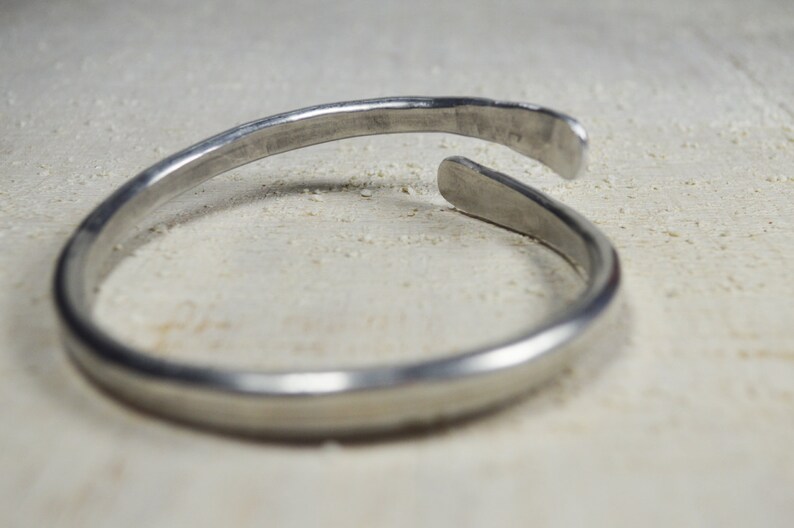 Bracelet aluminum metal simply Silver celtic Bracelet rocker Silver Aluminum wire bracelet armband shulder bracelet minimal minimalist rock