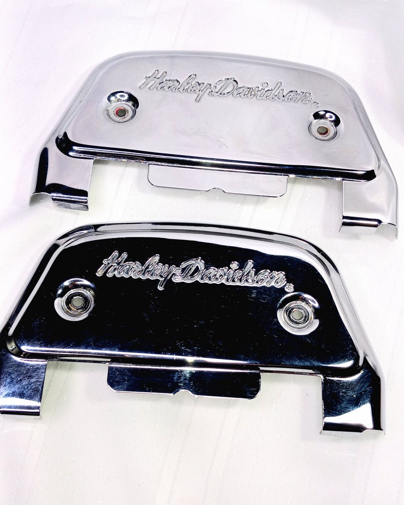 Harley Davidson Genuine Chrome Passenger Footboard Covers Etsy