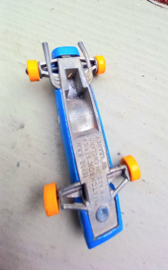Vintage Lesney Matchbox #52 BRM Blue Race Car 1965 Made in England