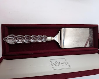 Vintage Mikasa Rosseau Crystal Silver Serving Large Spatula. Holidays, Gift or Formal Dining.