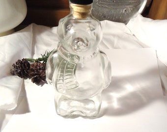Bear-Shaped High Borosilicate Glass Wine Bottle 500ML Decanter Surprise Gift,A Hollow Dog-Shaped Glass Wine Bottle Size : B