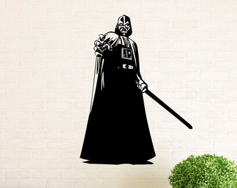 Darth Vader Wall Decal Vinyl Stickers Star Wars Home Interior Art Design Murals Bedroom Wall Decor (10s01w)