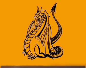 XIAOHUKK Wandtattoo Chinesischer Drache – Vinyl-Aufkleber, Wasserdicht & Abnehmbar, DIY Wanddeko