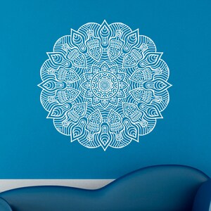 Mandala Wall Decal Indian Pattern Vinyl Stickers Namaste Yoga - Etsy