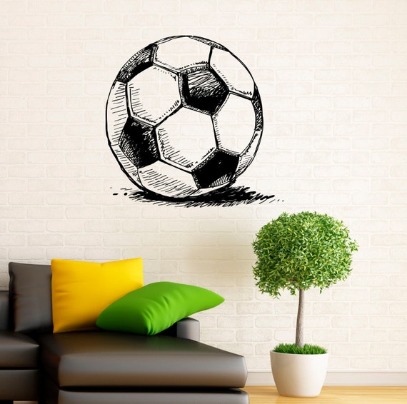 Vinyl and stickers soccer decoration