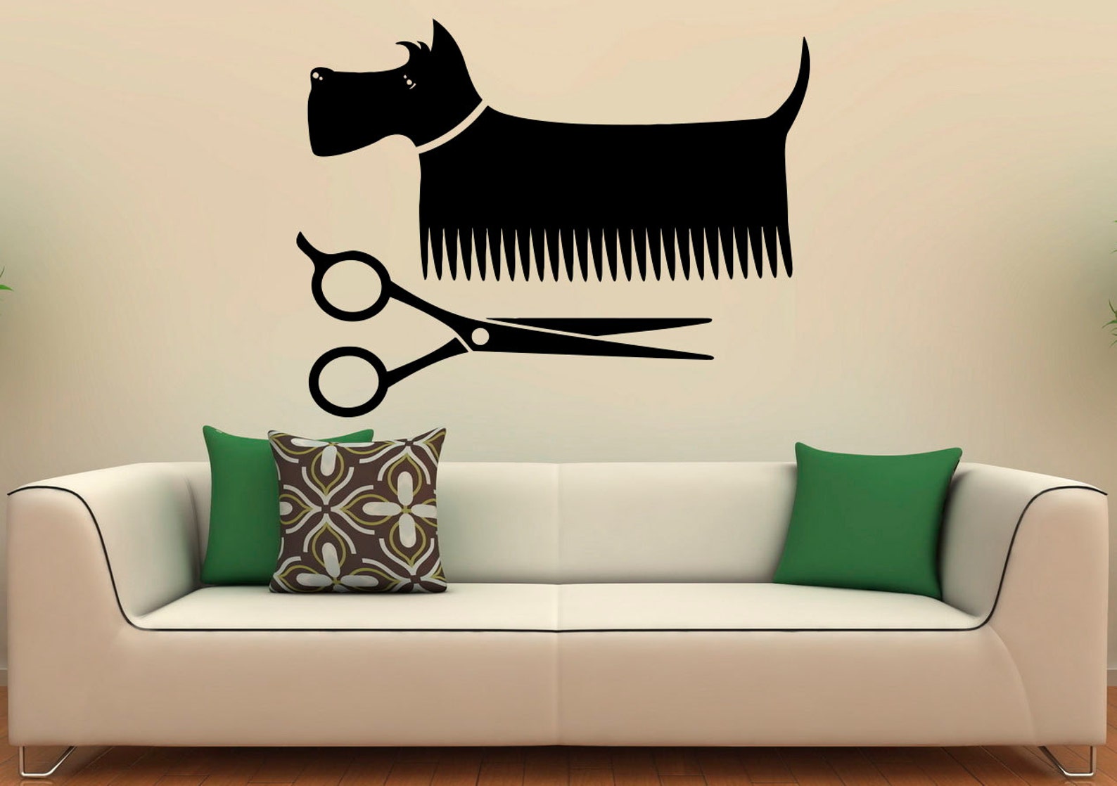 Pet Grooming Wall Decal Vinyl Stickers Pet Shop Interior Pet Etsy